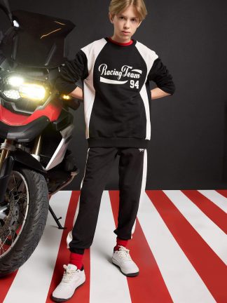 شلوار راحتی پسرانه مشکی دفکتو