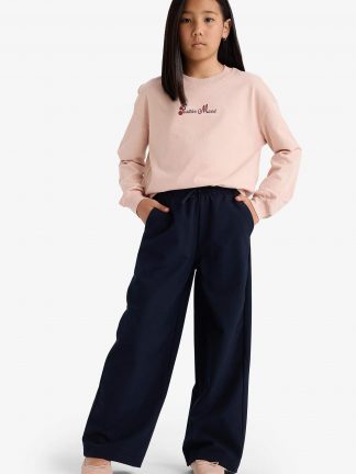 شلوار دخترانه سرمه ای دفکتو