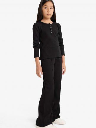 لباس راحتی دخترانه مشکی دفکتو