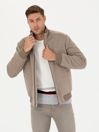 کاپشن مردانه بژ پیرکاردین