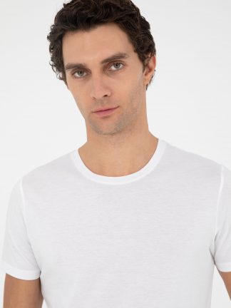 تی شرت مردانه سفید کاشارل