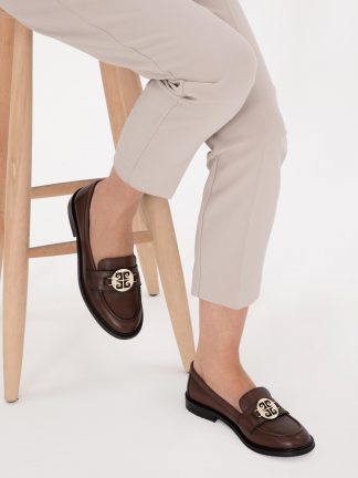 کفش روزمره زنانه قهوه ای پیرکاردین