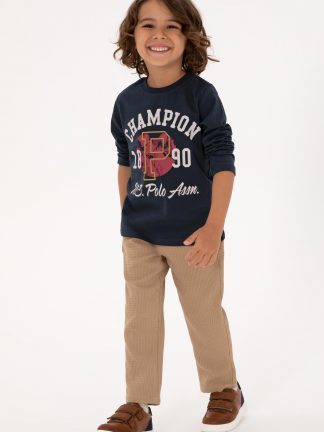 سویشرت پسرانه آبی لاجوردی روشن یو اس پولو