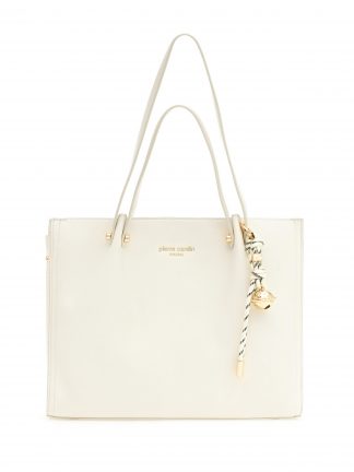 کیف دوشی زنانه سفید پیرکاردین