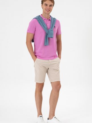 شلوارک مردانه طوسی یو اس پولو