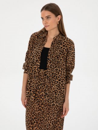 شومیز زنانه شتری پیرکاردین