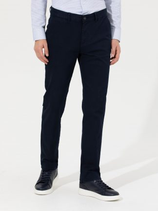 شلوار کتان مردانه سرمه ای پیرکاردین