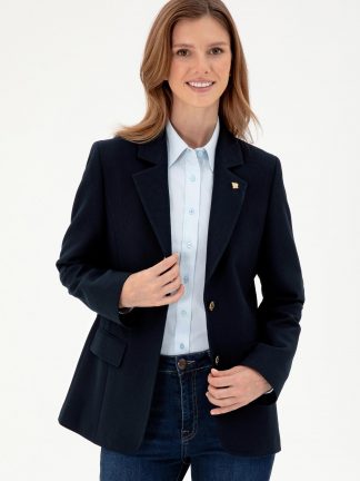 کت زنانه سرمه ای یو اس پولو