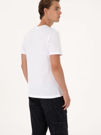 تی شرت مردانه سفید یو اس پولو