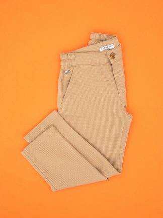 شلوار کتان پسرانه شتری یو اس پولو