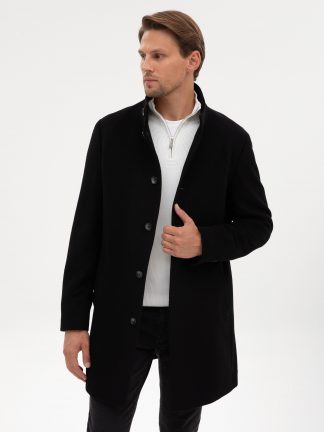 پالتو مردانه مشکی پیرکاردین