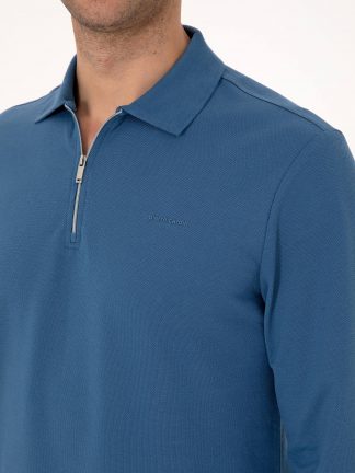 سویشرت مردانه آبی لاجوردی روشن پیرکاردین