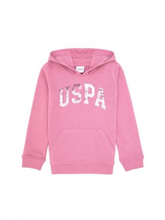 هودی دخترانه صورتی تیره یو اس پولو