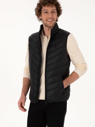 جلیقه مردانه مشکی یو اس پولو