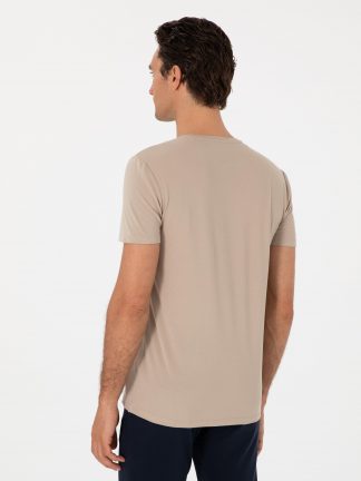 تی شرت مردانه بژ کاشارل