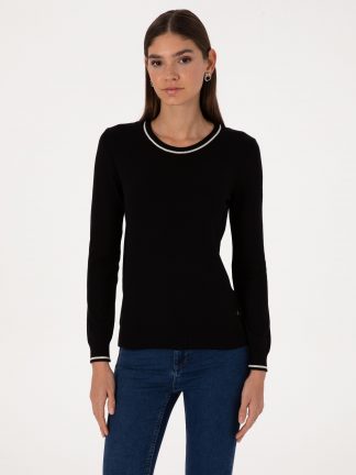 پلیور زنانه مشکی پیرکاردین