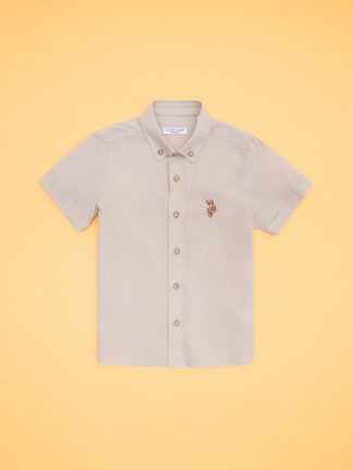 پیراهن پسرانه طوسی یو اس پولو