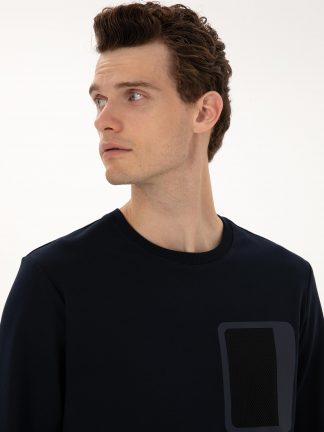 سویشرت مردانه سرمه ای پیرکاردین