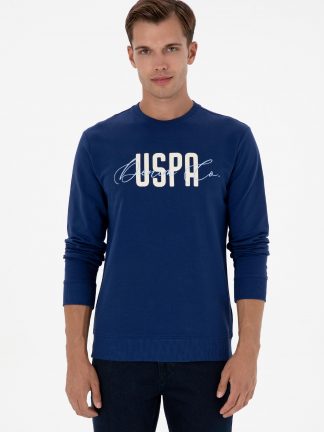 سویشرت مردانه نیلی یو اس پولو