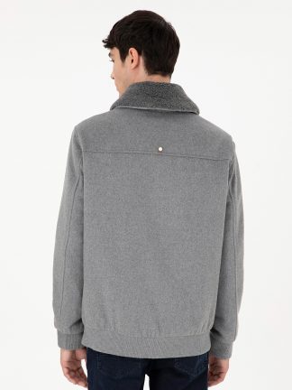 کاپشن مردانه خاکستری پیرکاردین