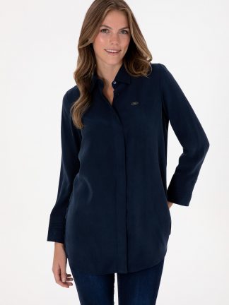 شومیز زنانه سرمه ای یو اس پولو