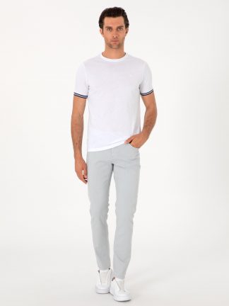 شلوار جین اسلیم فیت مردانه آبی کاشارل