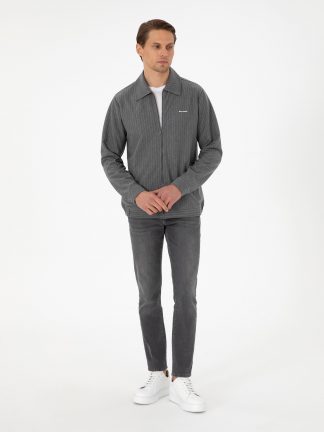 سویشرت مردانه خاکستری تیره پیرکاردین