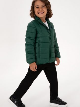 کاپشن پسرانه سبز تیره یو اس پولو