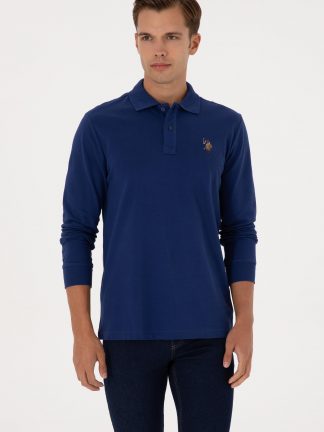 سویشرت مردانه نیلی یو اس پولو