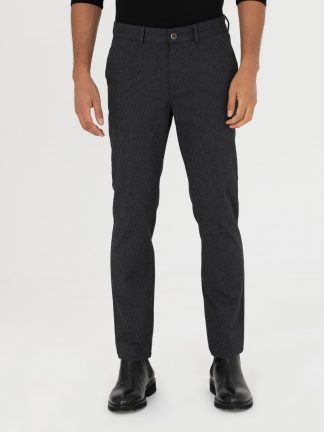 شلوار کتان مردانه مشکی پیرکاردین