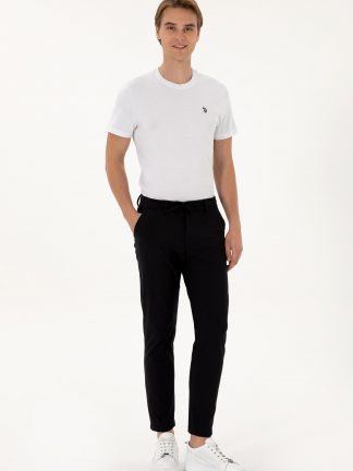 شلوار کتان مردانه سرمه ای یو اس پولو