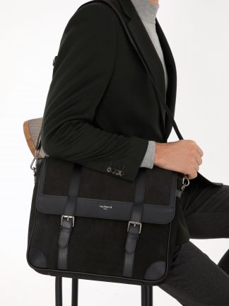 کیف مردانه مشکی کاشارل