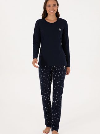 ست لباس راحتی زنانه سرمه ای یو اس پولو