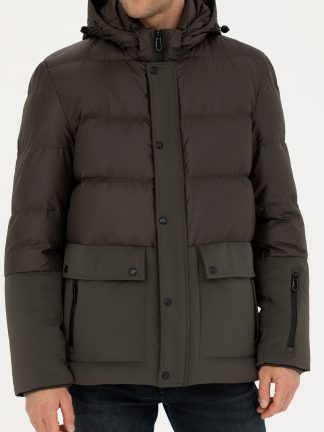 کاپشن مردانه خاکی روشن پیرکاردین