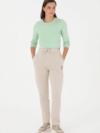 شلوار راحتی زنانه طوسی یو اس پولو