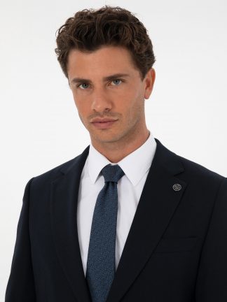 کت و شلوار مردانه سرمه ای پیرکاردین