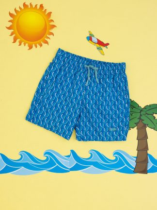 لباس شنا پسرانه نیلی یو اس پولو