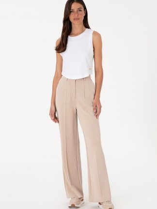 شلوار راحتی زنانه شتری یو اس پولو