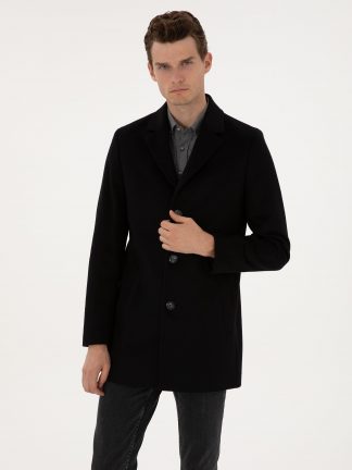 پالتو مردانه مشکی پیرکاردین