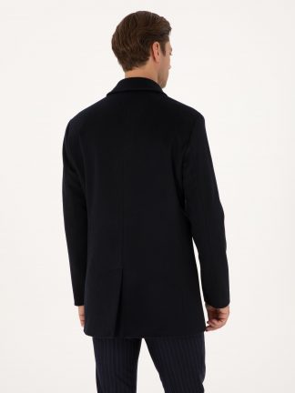 پالتو مردانه سرمه ای پیرکاردین