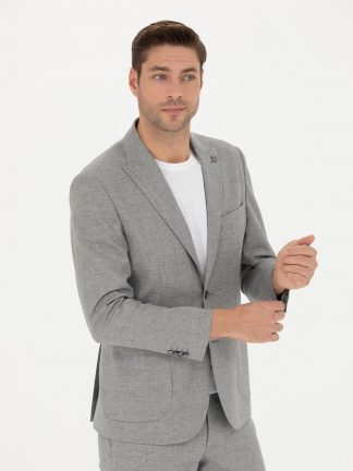 کت و شلوار مردانه خاکستری پیرکاردین