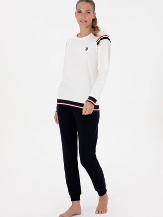 ست لباس راحتی زنانه بژ یو اس پولو