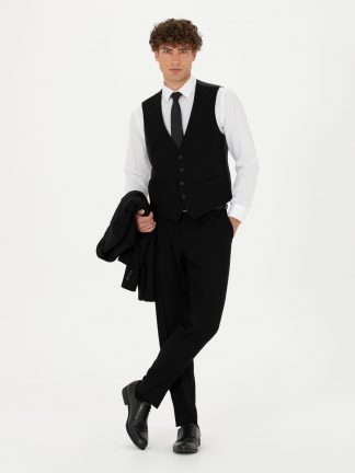 کت و شلوار مردانه مشکی پیرکاردین