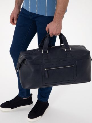 کیف ورزشی مردانه سرمه ای پیرکاردین