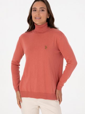 پلیور زنانه گلبهی یو اس پولو