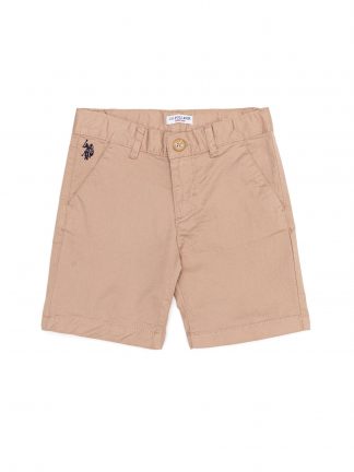 شلوارک پسرانه بژ یو اس پولو