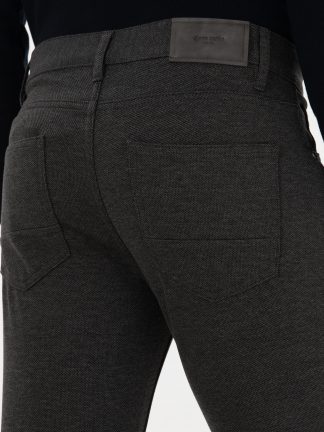 شلوار کتان مردانه خاکستری تیره پیرکاردین