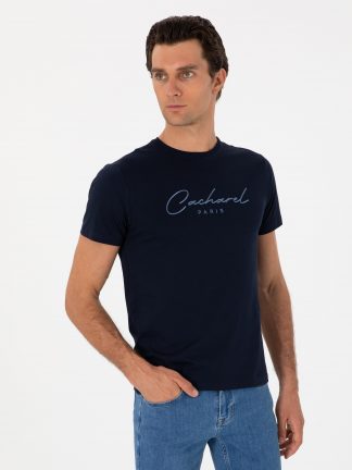تی شرت مردانه سرمه ای کاشارل