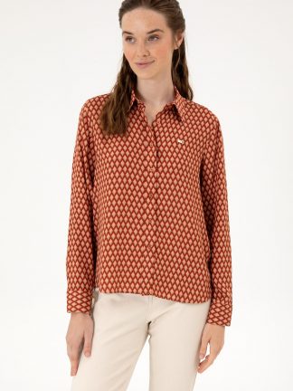 شومیز زنانه سالمون یو اس پولو