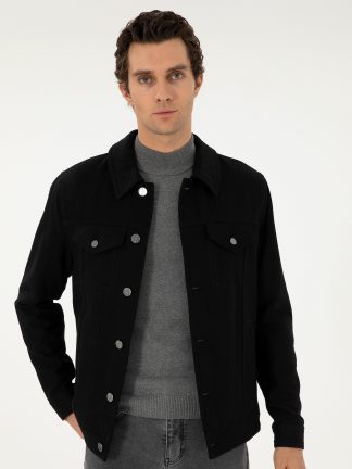 کاپشن مردانه مشکی کاشارل